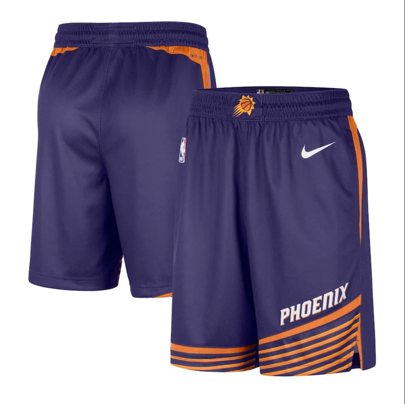 2024 Season NBA Phoenix Suns Basketball Aawy Purple Shorts