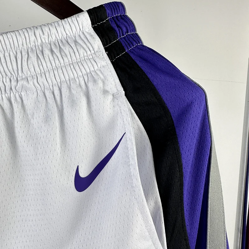 2024 Sacramento Kings Basketball Home White Shorts