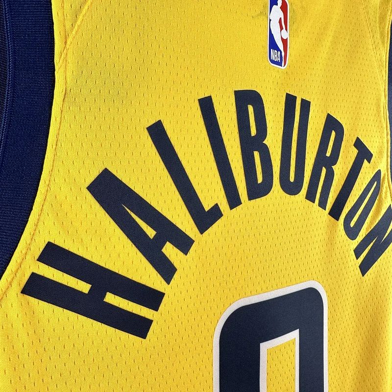 2023 Indiana Pacers Basketball Jersey trapeze limited #0 HALIBURTON