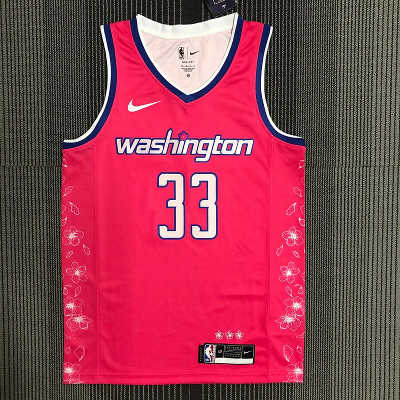 2023 Washington Wizards Basketball Jersey city version #33 KUZMA