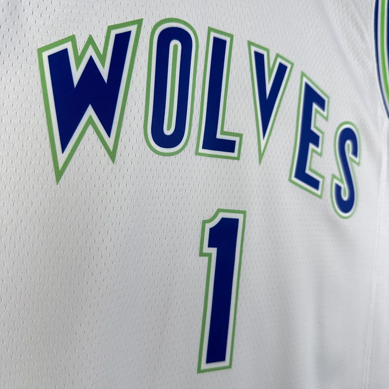 2024 Minnesota Timberwolves Basketball Jersey Retro #1 ANDERSON