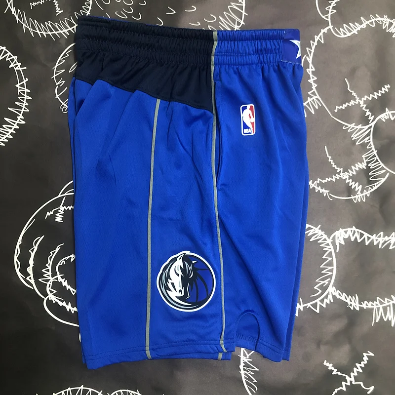 NBA Dallas Mavericks basketball Blue Shorts