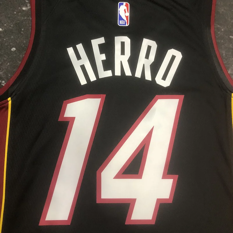 2023 Season NBA Miami Heat basketball jersey V-neck Black #14 HERRO