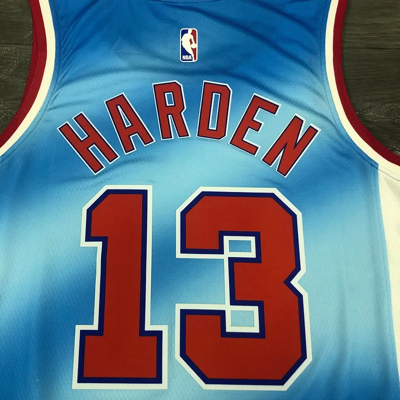 2021 Season Brooklyn Nets Basketball jersey Retro limited Blue #13 HARDEN