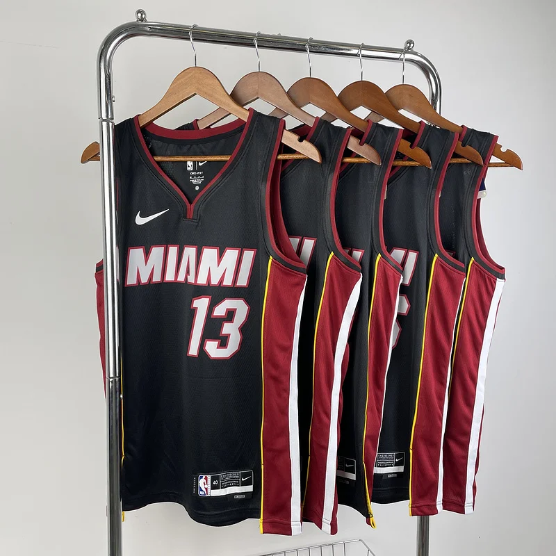 2023 Season NBA Miami Heat basketball jersey V-neck Black #22 BUTLER