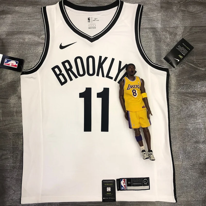 Brooklyn Nets Basketball jersey V-neck  White #11 IRVING