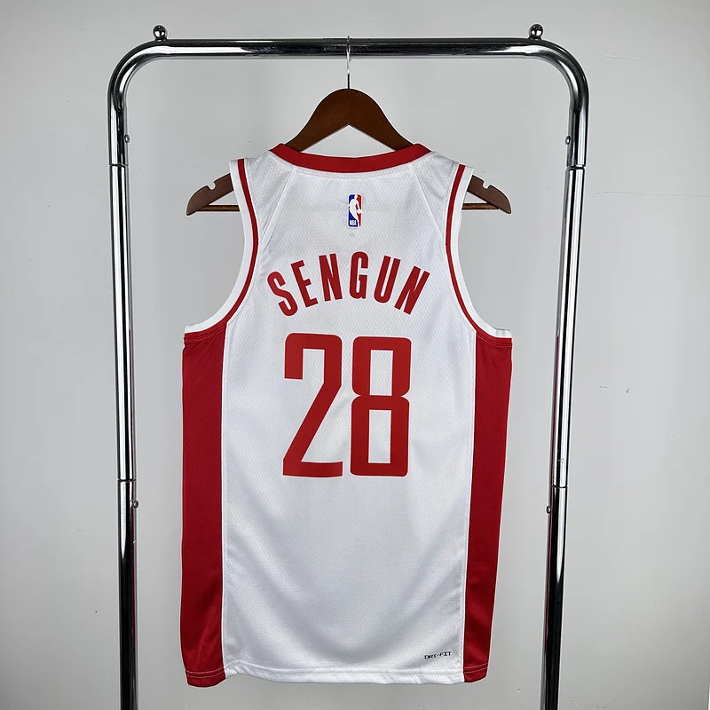 2023 Houston Rockets Basketball Jersey Home White #28 SENGUN