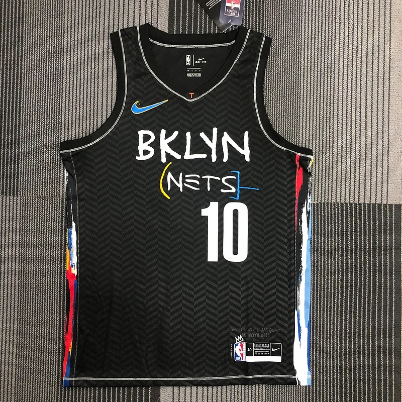 Brooklyn Nets Basketball jersey Graffiti Black #10 SIMMONS