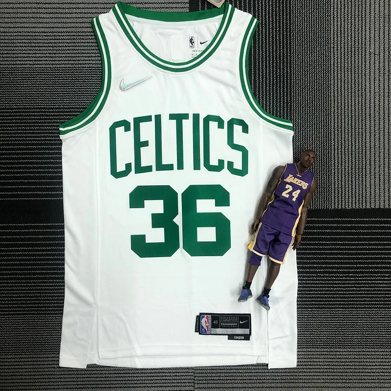 75th anniversary NBA Boston Celtics Basketball Jersey White #36 SMART