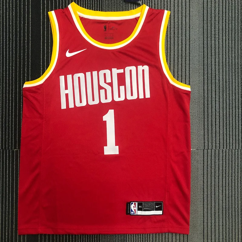 Houston Rockets Basketball Jersey Retro 红 #1 McGRADY