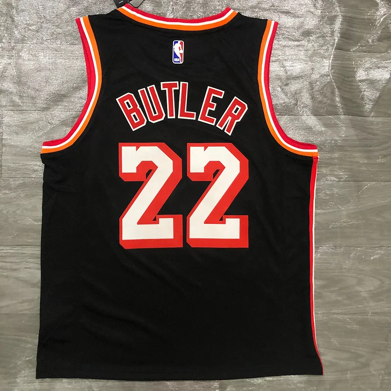 2018 Season NBA Miami Heat basketball jersey retro night Black #22 BUTLER