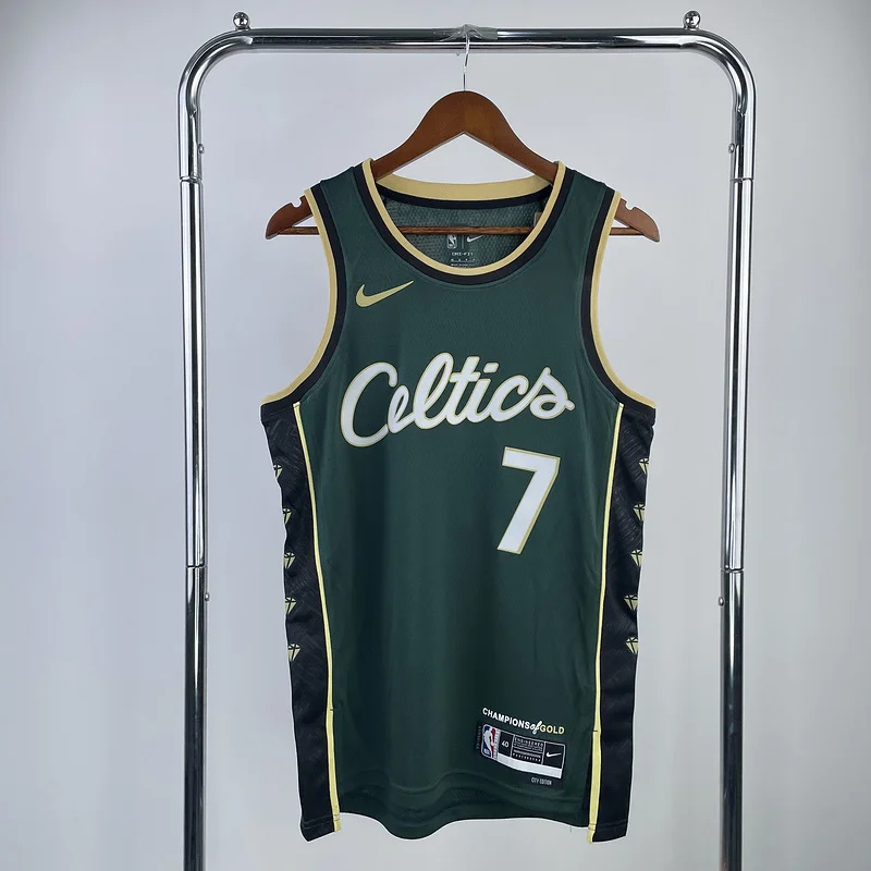 2023 Season NBA Boston Celtics Basketball Jersey city version #7 BROWN