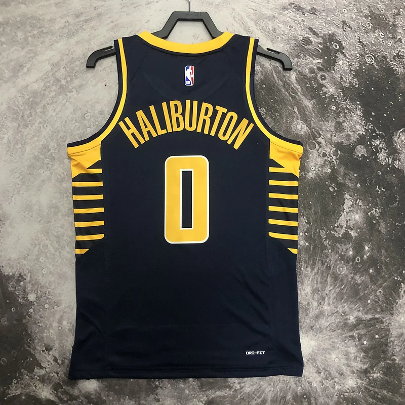 2023 Indiana Pacers Basketball Jersey Aawy #0 HALIBURTON