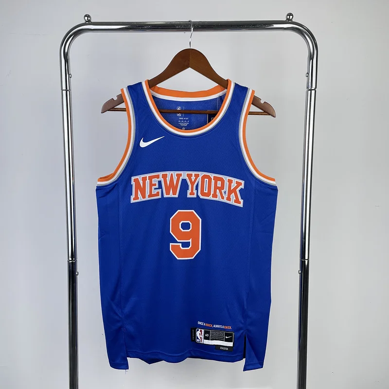 2023 New York Knicks Basketball Jersey Aawy Blue #9 BARRETT