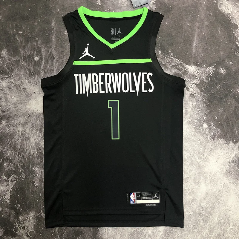 2023 Minnesota Timberwolves Basketball Jersey trapeze limited #1 EDWARDS