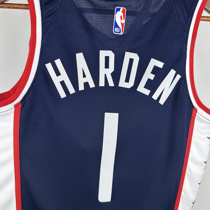 2019 Season  NBA Los Angeles Clippers Basketball jersey   city version  #1    HARDEN