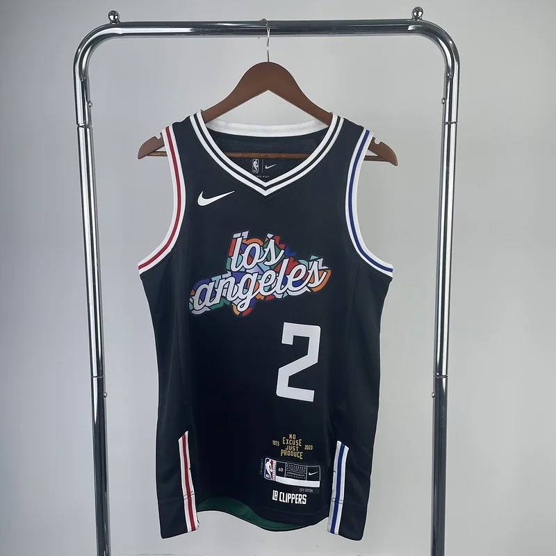 2023 Season   NBA Los Angeles Clippers Basketball jersey   city version  #2   LEONARD