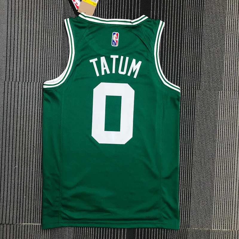 75th anniversary NBA Boston Celtics Basketball Jersey Green #0 TATUM