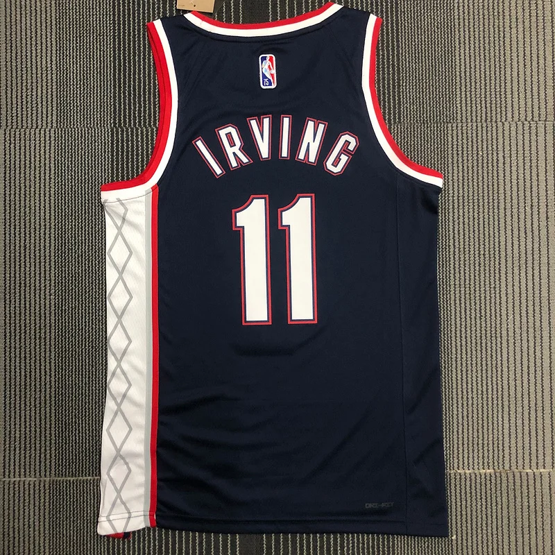 75th anniversary 2022 Season Brooklyn Nets Basketball jersey city version #11 IRVING