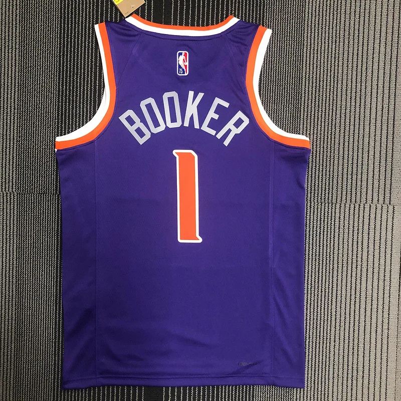 75th anniversary NBA Phoenix Suns Basketball jersey Purple #1 BOOKER