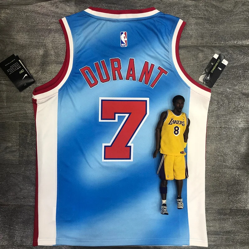 2021 Season Brooklyn Nets Basketball jersey Retro limited Blue #7 DURANT