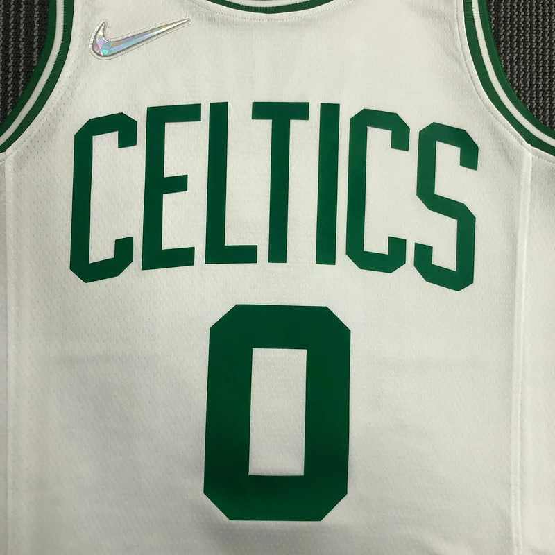 75th anniversary NBA Boston Celtics Basketball Jersey White #0 TATUM