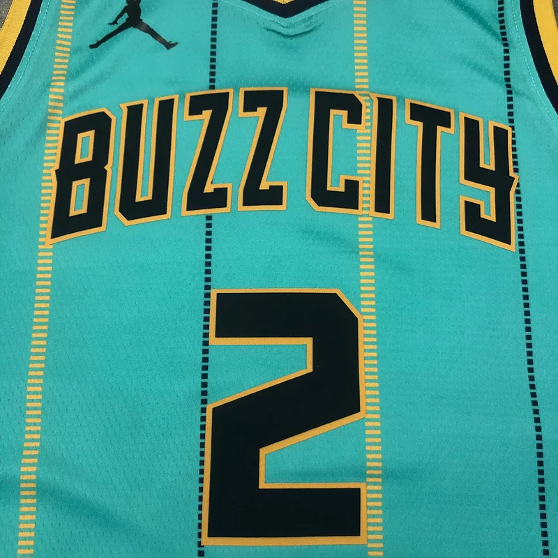 2021 Charlotte Hornets Basketball Jersey  city version #2  BALL