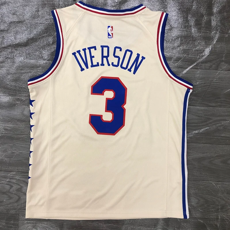 2021 Season NBA Philadelphia 76ers Basketball Jersey Bonus edition #3 IVERSON