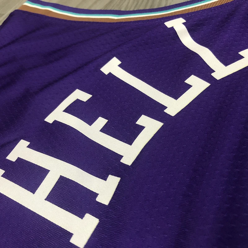 Utah Jazz Basketball Jersey Retro Purple #45 MITCHELL