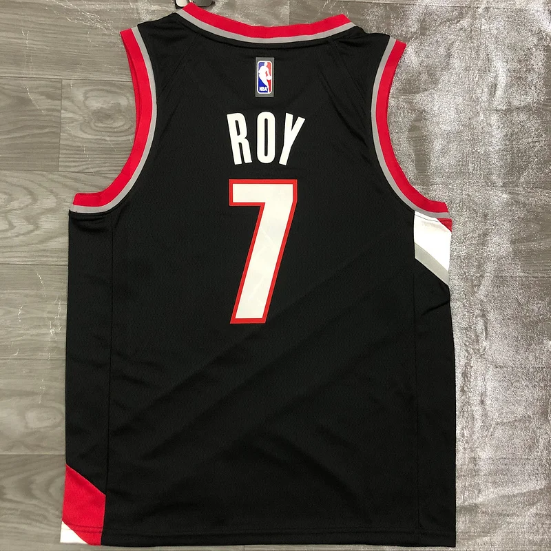 2021 Portland Trail Blazers Basketball Jersey Black #7 ROY