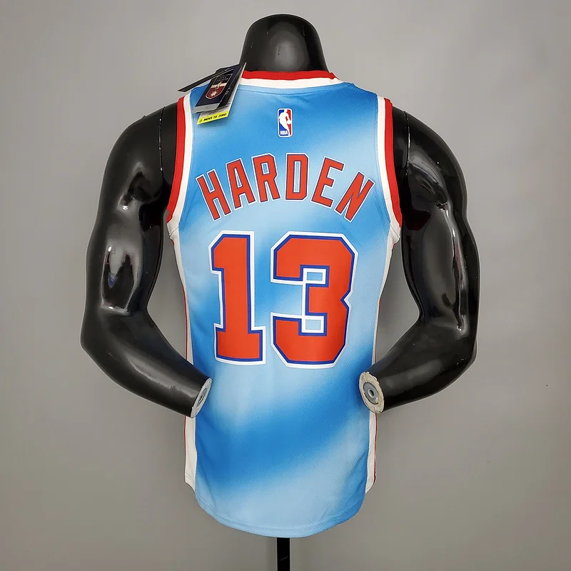 2021 Season Brooklyn Nets Basketball jersey Retro limited Blue #13 HARDEN