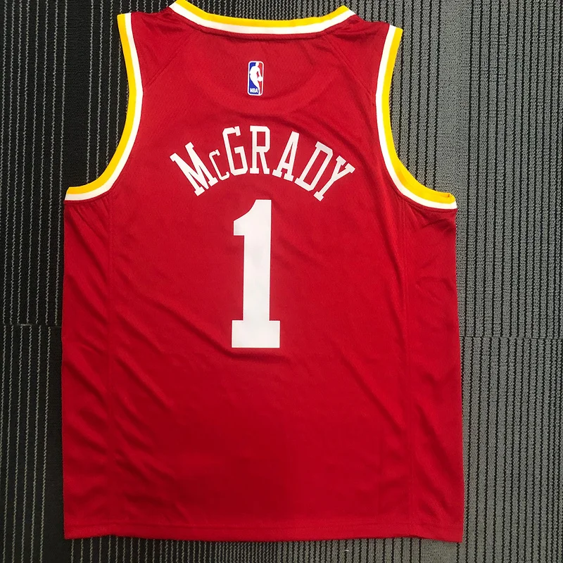 Houston Rockets Basketball Jersey Retro 红 #1 McGRADY