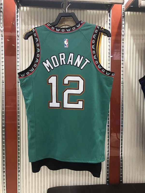 NBA Memphis Grizzlies Basketball Jersey Green #12 MORANT