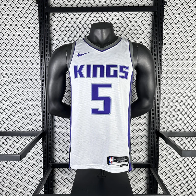 2023 Sacramento Kings Basketball Jersey Home #5 FOX