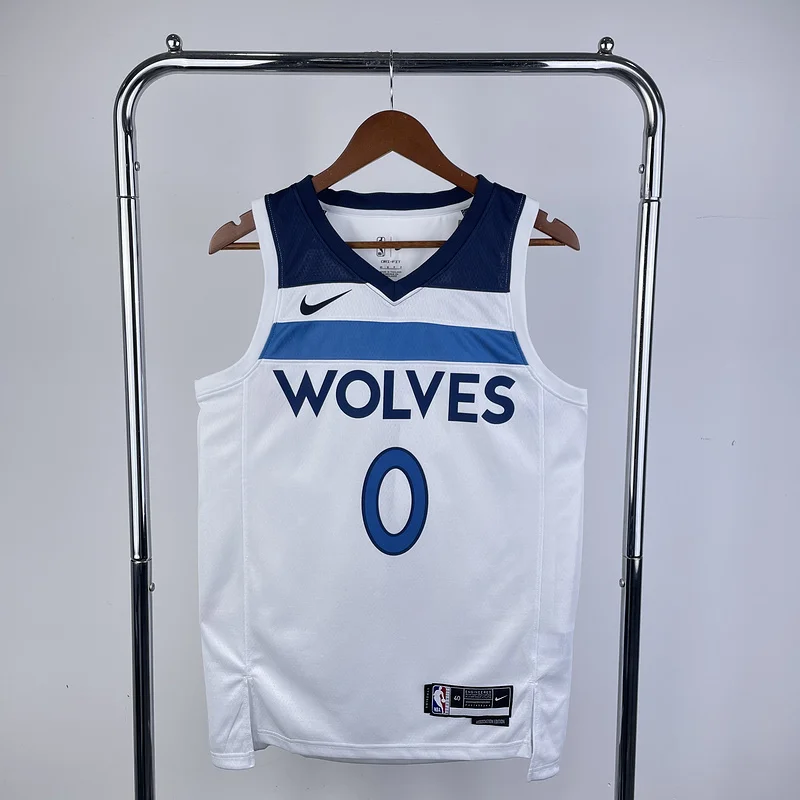 2023 Minnesota Timberwolves Basketball Jersey Home White #0 RUSSELL