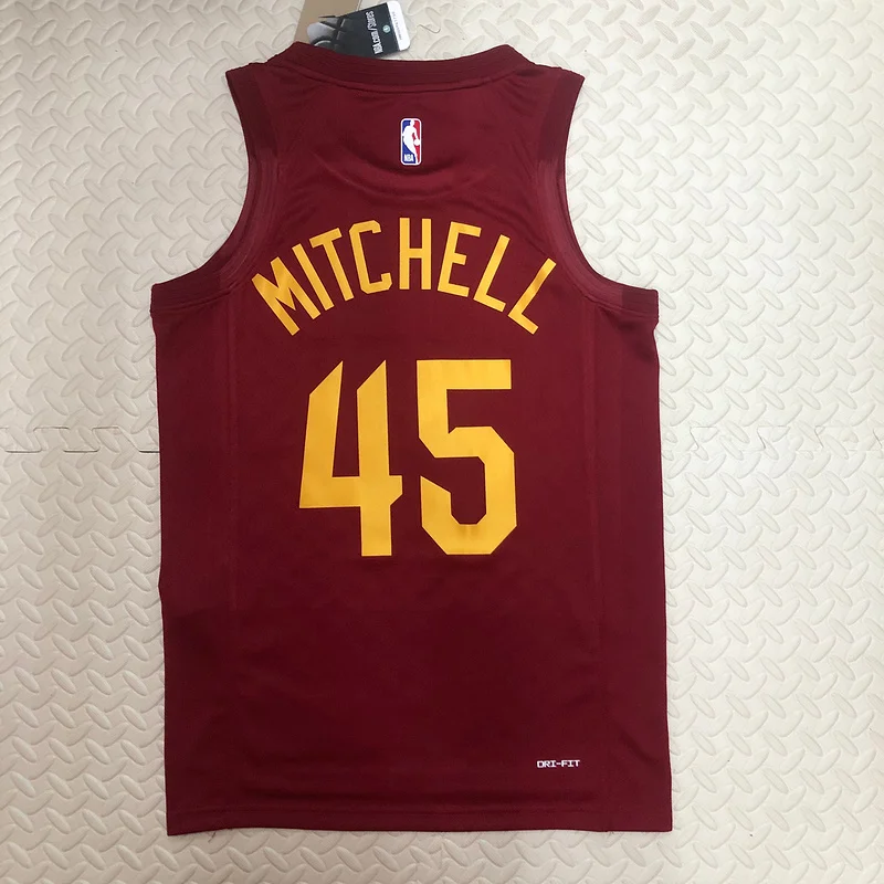 2023 Cleveland Cavaliers Basketball Jersey Aawy #45 MITCHELL