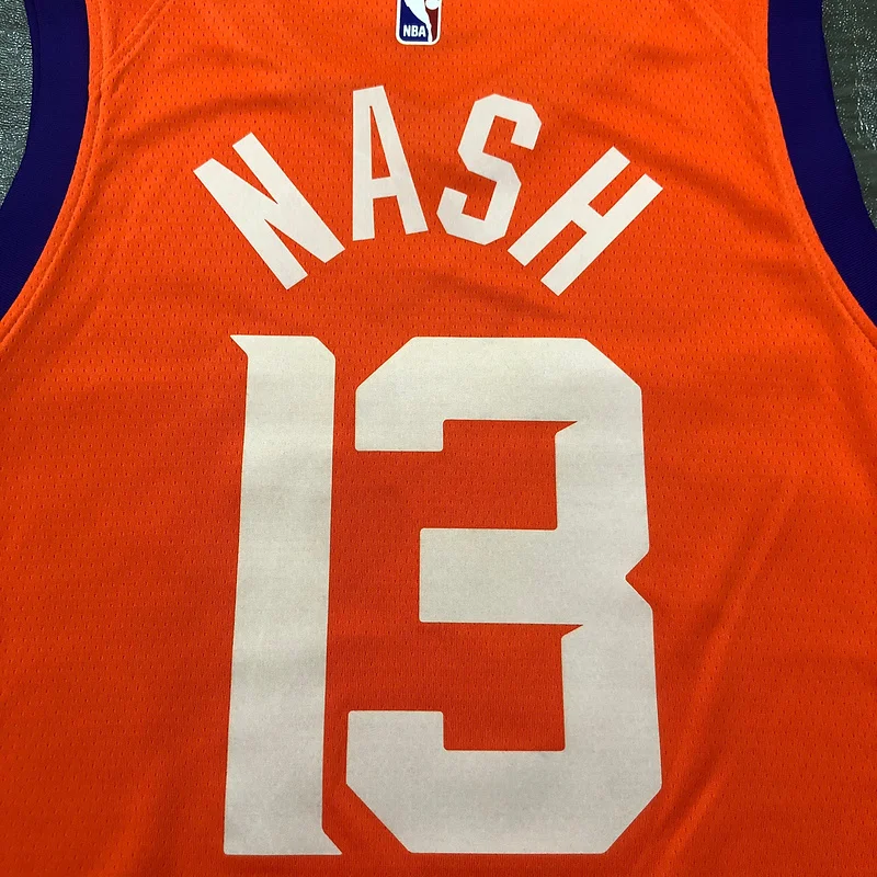 2021 Season NBA Phoenix Suns Basketball jersey Jordan theme Orange #13 NASH