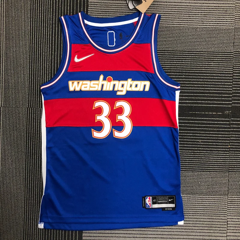 2022 Washington Wizards Basketball Jersey city version #33 KUZMA