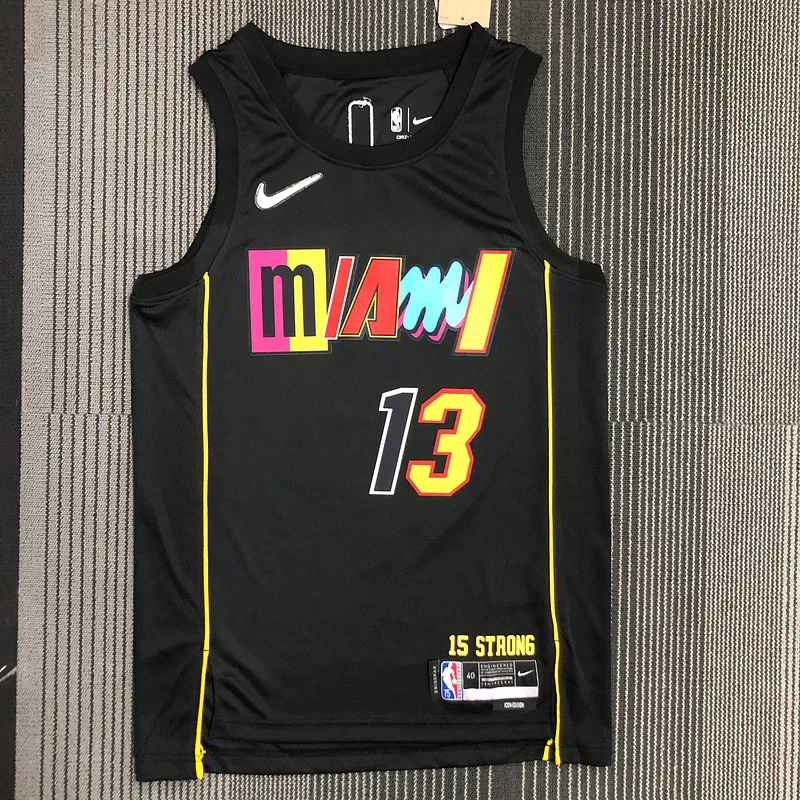 2022 Season NBA Miami Heat basketball jersey city version #13 ADEBAYO