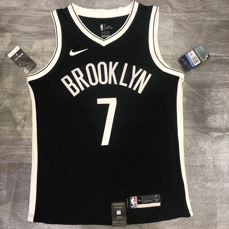 Brooklyn Nets Basketball jersey V-neck  Black #7 DURANT