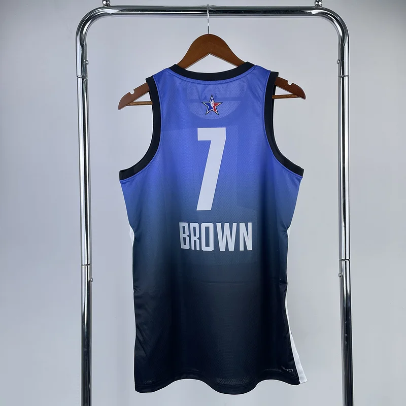 2023 Season NBA Boston Celtics Basketball Jersey All-Star Blue #7 BROWN