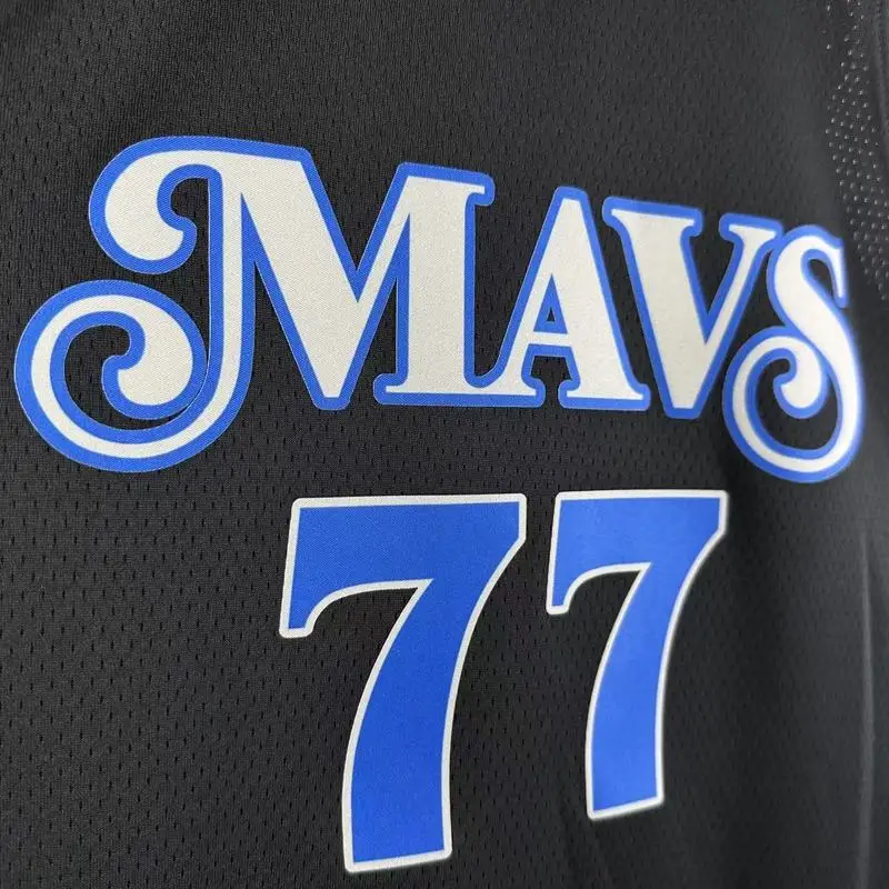 2024 Season NBA Dallas Mavericks basketball jersey city version #77 DONCIC