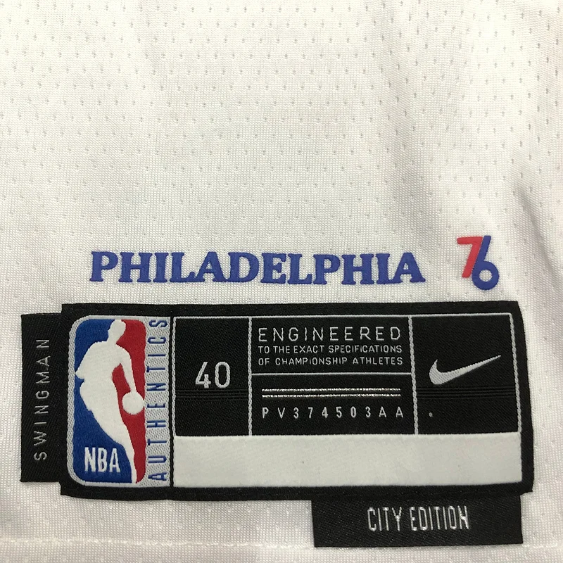 2023 Season NBA Philadelphia 76ers Basketball Jersey city version #21 EMBIID