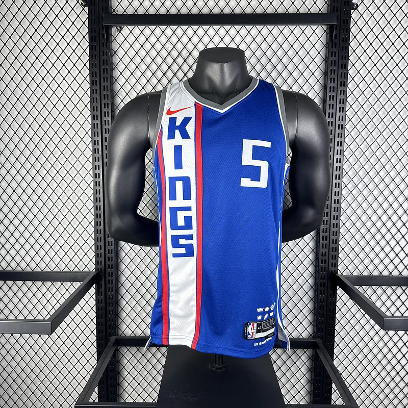 2024 Sacramento Kings Basketball Jersey city version #5 FOX