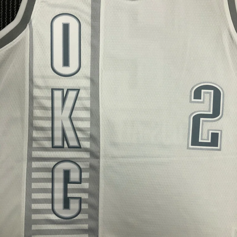 2022 NBA Oklahoma City Thunder Basketball Jersey city version #2 GILGEOUS ALEXANDER