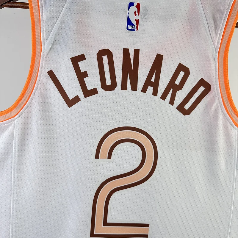 2024 San Antonio Spurs Basketball Jersey city version #2 LEONARD