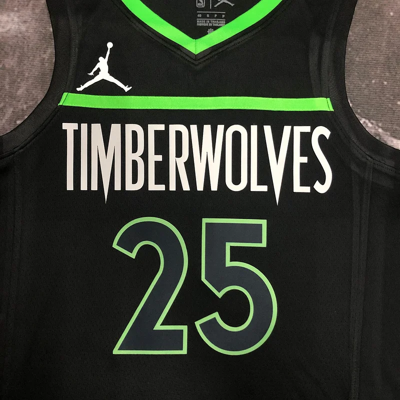 2023 Minnesota Timberwolves Basketball Jersey trapeze limited #25 ROSE