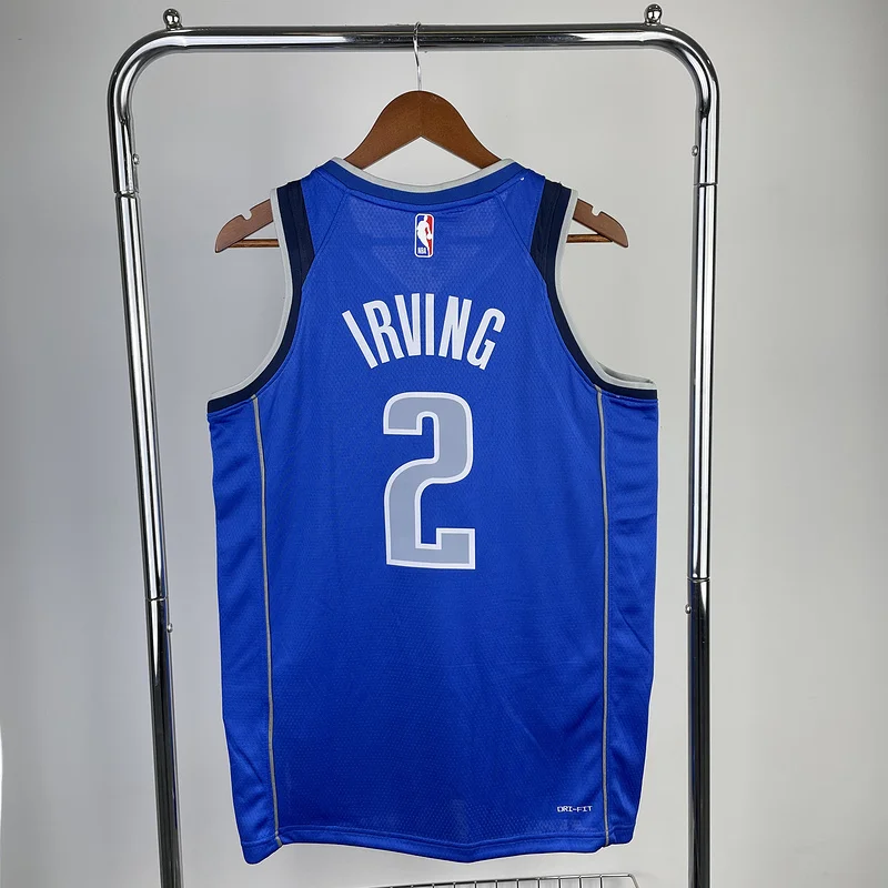 2023 Season NBA Dallas Mavericks basketball jersey Blue #2 IRVING