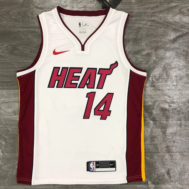 NBA Miami Heat basketball jersey V-neck White #14 HERRO