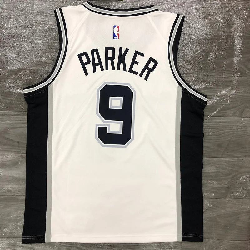 San Antonio Spurs Basketball Jersey White #9 PARKER